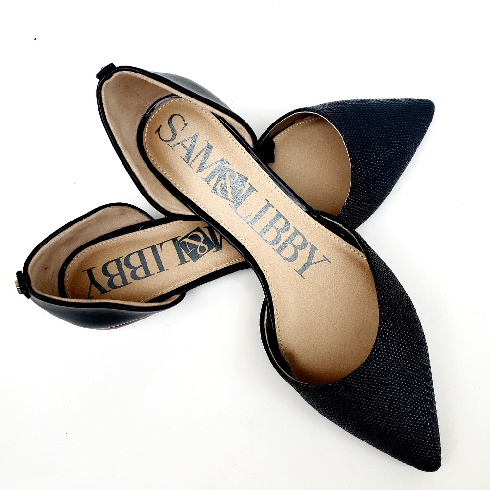 Sam & Libby Black Flats